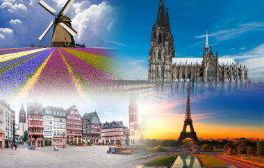 PHÁP - LUXEMBOURG - BỈ - HÀ LAN - ĐỨC (9N8Đ) 